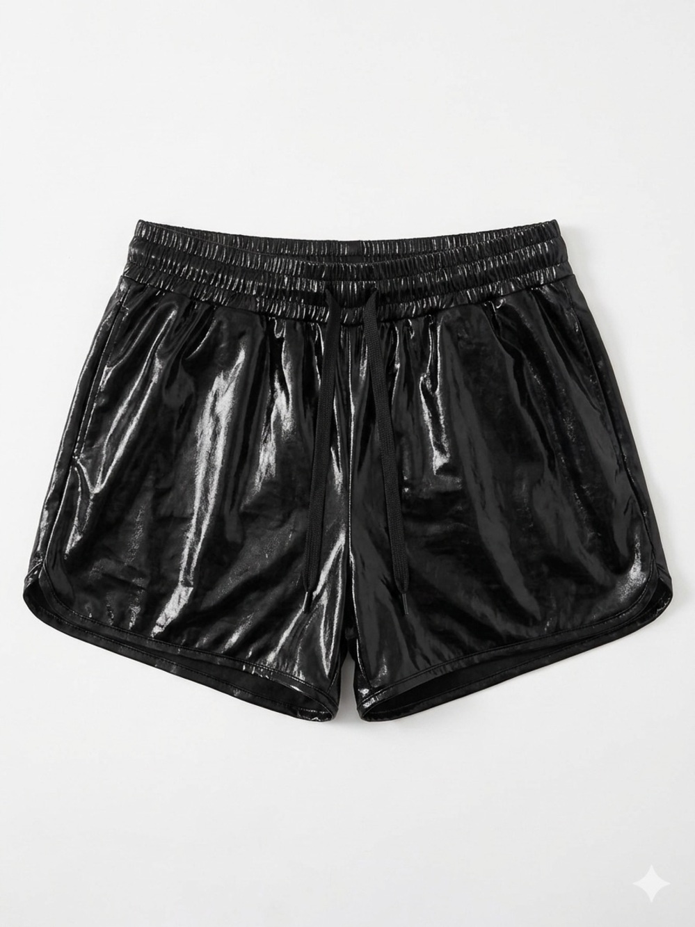 ZYIA Black High-Shine Athletic Shorts